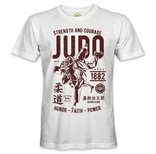 Playera Judo Artes Marciales Mma 100% Algodón Peinado Mod1 - QONAN FIGHTWEAR MEXICO